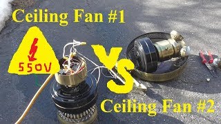 Ceiling Fan Vs Ceiling Fan Overvoltage Competition [upl. by Notnilk]