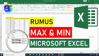 Cara Mencari Nilai Minimum dan Maksimum di Excel  Rumus Excel MIN dan MAX [upl. by Addam]