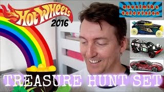 Hot Wheels TREASURE HUNT 2016 COMPLETE SET [upl. by Euqinaj974]