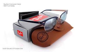 Ray Ban Clubmaster metal RB 3716 9160AJ [upl. by Aridan]