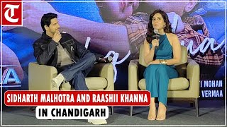 Sidharth Malhotra and Raashii Khanna promote their upcoming movie ‘Yodha’ in Chandigarh [upl. by Ragnar938]