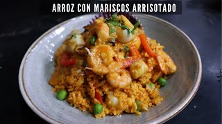 Como Preparar Arroz con Marisco Arrisotado  Receta Peruana [upl. by Naz]