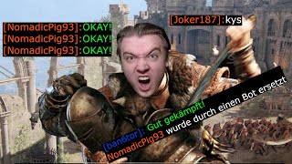 Gegner RAGEQUITTEN wegen Deflects und Bissen  Schamanin Duell  For Honor [upl. by Annohs]