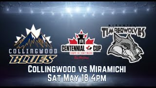 2024 Centennial Cup Semi Finals vs Miramichi Timberwolves [upl. by Cati]