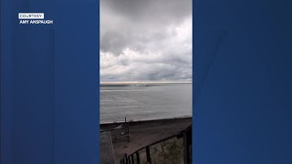 Waterspout over Lake Michigan near Holland [upl. by Douville]