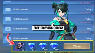 CLAIM FREE DIAMONDS REDEEM CODES TODAY IN MLBB [upl. by Della]