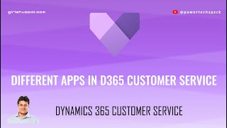 What are the different apps in Dynamics 365 Customer Service module [upl. by Ilyak627]