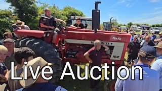 Todays Live Farm Auction vintage Tractors and old engines [upl. by Harwilll]