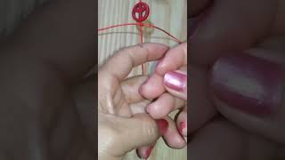 Cómo hacer una pulsera con dije Shorts MACRAMÉ [upl. by Mcclain]