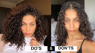 STYLING CURLY HAIR DOS amp DONTS for volume and definition  Jayme Jo [upl. by Aciretehs]