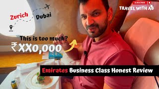 ₹ 350000 Emirates A380 Business Class tour and My Honest experience  Zurich to Dubai [upl. by Draw]