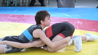 Wrestling  Ringen LM Sachsen 2024 in Plauen Jugend B U14 38 kg Freestyle Stadler  Avkhadov [upl. by Dahs]