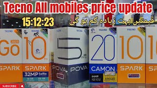 Tecno price update all models  price update 500subs armobile YouTube [upl. by Aicilav481]