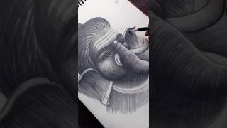 Ganesh ji drawing freehand trending drawing art artist ganpatiart ganesh [upl. by Arenahs944]