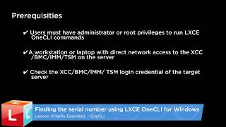 Finding the serial number using OneCLI [upl. by Pogue126]