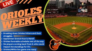 🔴 LIVE Orioles Weekly  September Schedule favors Os Injured players coming back and More [upl. by Wolford]