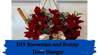 Bunny and Snowman Door Hanger [upl. by Bunde]