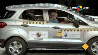 Latin Ncap Crash Test Ford EcoSport doble airbag  Autocosmos [upl. by Jandel]