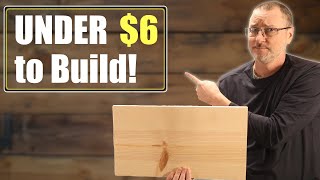 Small Woodworking Project For Beginners  Inexpensive Build [upl. by Domella]