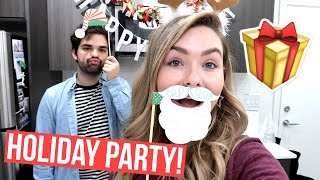 Holiday Party DIY Behind The Scenes  Surprise gift Vlogmas Day 5 [upl. by Nylimaj]