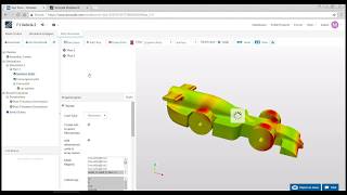 F1 Vehicle in OnShape  Part 8 CFD with SimScale [upl. by Ycart]