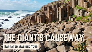 THE GIANTS CAUSEWAY  4K Narrated Walking Tour  Lets Walk 2022 [upl. by Noiz539]