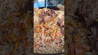 pilau rice uzbek cooking [upl. by Ahseinad]