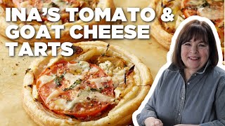 Ina Gartens 5Star Tomato and Goat Cheese Tarts  Barefoot Contessa  Food Network [upl. by Washko]