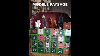 Tuto calendrier avent paysage video 1 [upl. by Akenehs427]