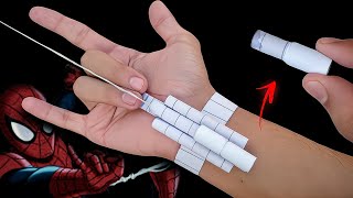 How to make Spider Man Web Shooter with Paper  Paper craft [upl. by Aharon]