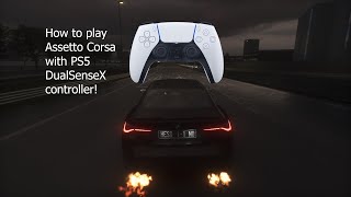 Assetto Corsa  How To Play Assetto Corsa with PS5 DualSense Controller [upl. by Cassilda]