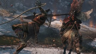 Sekiro Horse Boss Fight Gyoubu Oniwa [upl. by Nnairb]