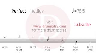 Hedley  Perfect Drum Score [upl. by Elodea]