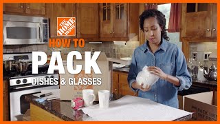 How to Pack Dishes and Glasses  The Home Depot [upl. by Tito610]