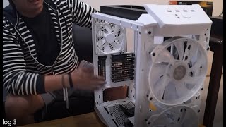 Cooler Master MasterCase H500P Mesh Case Part 3  Computer Rig Assembly [upl. by Aihsein]