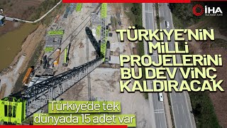 Türkiyenin Milli Projelerini Bursadaki Dev Vinç Kaldıracak [upl. by Krell]