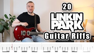 20 Linkin Park Guitar Riffs with Tabs [upl. by Finer]