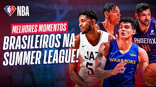 OS MELHORES MOMENTOS DOS BRASILEIROS NA SUMMER LEAGUE [upl. by Eenitsed]