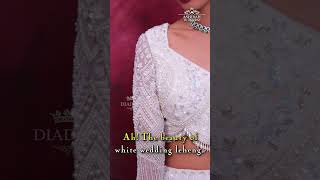 Wedding lehenga  Wedding Lehenga Shopping in Chennai  White wedding lehenga  DiademStore [upl. by Phelips483]