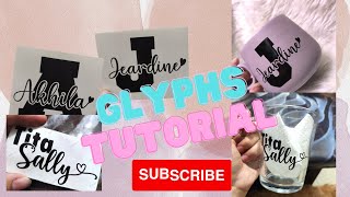 Adding Glyphs in your text  hello najwa heart  Special character  Glyphs  Tutorial  Eneelie08 [upl. by Oraneg]