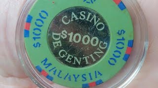 1990 Genting Malaysia Casino Chip 1000  Faked [upl. by Lark]