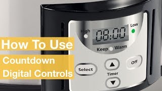 How To Use the Countdown Slow Cooker Digital Controls  CrockPot® [upl. by Margy]