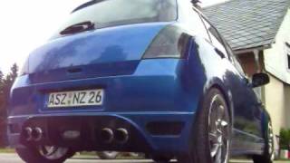 Suzuki Swift 2005 15 Auspuff Test [upl. by Eibbor]