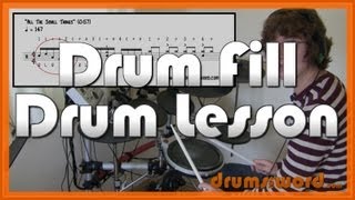 ★ All The Small Things Blink 182 ★ Drum Lesson  How To Play Drum Fill Travis Barker [upl. by Amund]