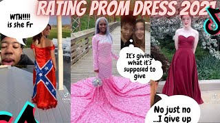 RATING PROM DRESSES 2021 FUNNY  PROM DRESS TIKTOK COMPILATION [upl. by Rugen575]