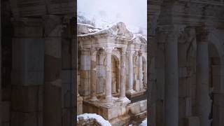 Winter at Antonine Fountain amp Sagalassos  Wonders of Turkey AntonineFountain Sagalassos burdur [upl. by Nylhtak]