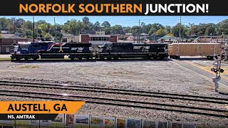 Austell Georgia USA  Virtual Railfan LIVE [upl. by Doak]