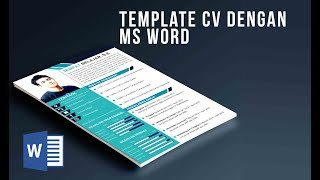 CONTOH TEMPLATE CV CURRICULUM VITEE MENARIK MENGGUNAKAN MS WORD MUDAH DI EDIT KODE 01 [upl. by Baptiste]