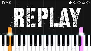 Iyaz  Replay shawtys like a melody in my head  EASY Piano Tutorial [upl. by Sneve606]