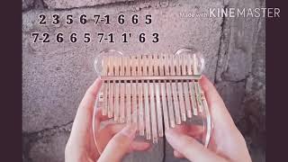 Jonghyun end of a day  kalimba cover amp tabs [upl. by Juta]